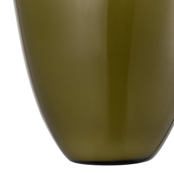 Atlas Braund Vase - Olive Hand-Blown Glass Decor, Two-Tone Design for Modern & Rustic Home Accents AC11126-01