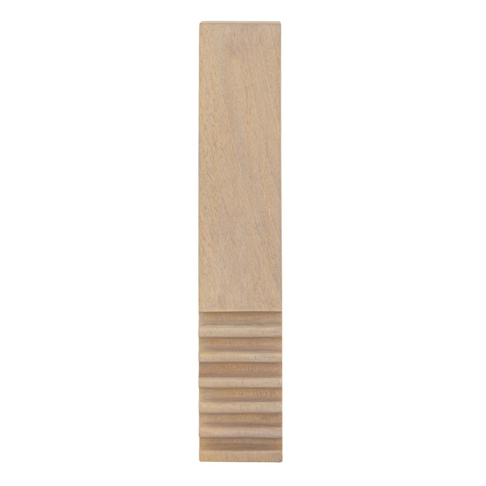 Atlas Breaker Sculpture - Minimalist Natural Wood Accent with Asymmetrical Design for Modern & Rustic Spaces AC11127-01
