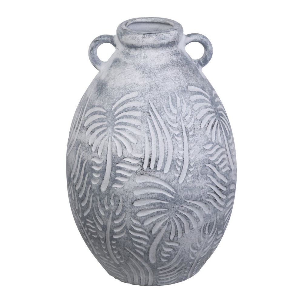 Atlas Breeze Vase - Large Earthenware Statement Piece with Rustic Finish for Elegant Home Decor Accents AC11128-01