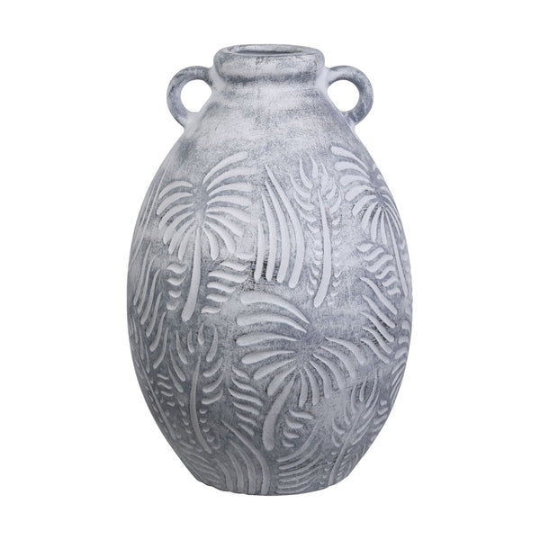 Atlas Breeze Vase - Large Earthenware Statement Piece with Rustic Finish for Elegant Home Decor Accents AC11128-01