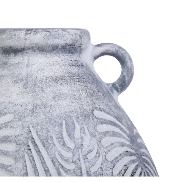 Atlas Breeze Vase - Large Earthenware Statement Piece with Rustic Finish for Elegant Home Decor Accents AC11128-01