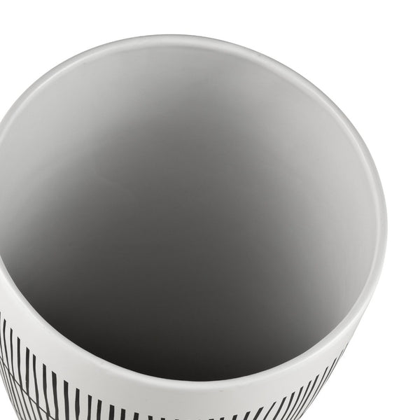 Atlas Brent Vase - Midcentury-Inspired Decorative Accent with Global Graphics for Modern Home Decor AC11130-01