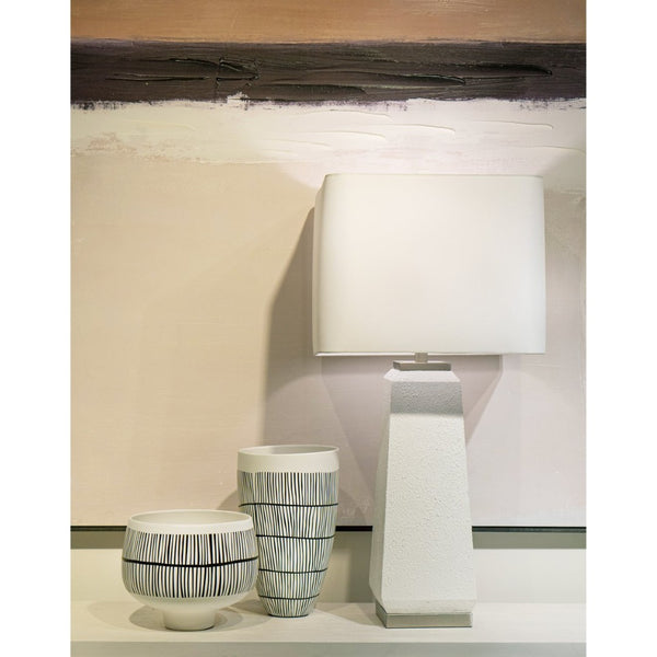 Atlas Brent Vase - Midcentury-Inspired Decorative Accent with Global Graphics for Modern Home Decor AC11130-01