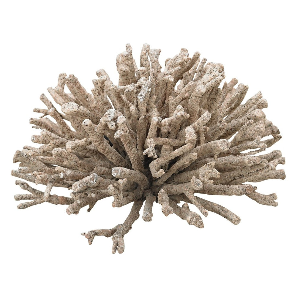 Atlas Briar Whitewashed Sculpture - Organic Textured Accent for Modern & Cottage Interiors, 12" W x 7" H AC11131-01
