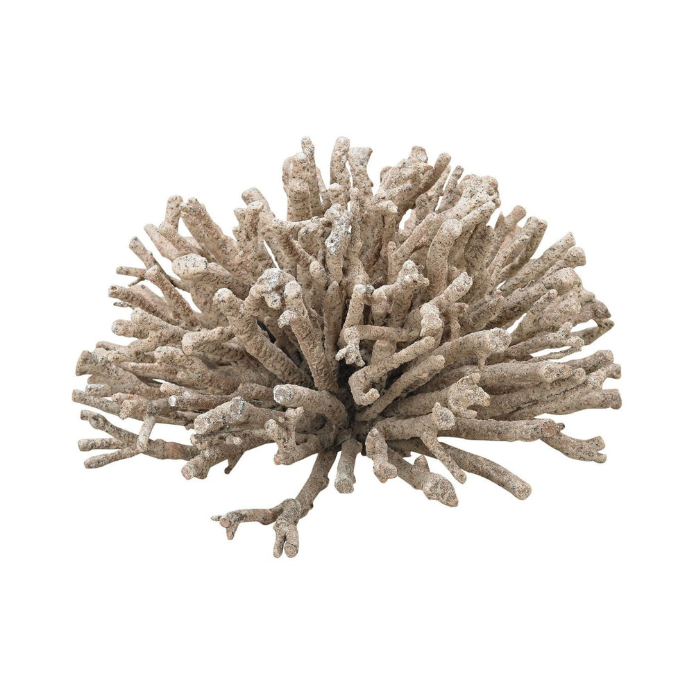 Atlas Briar Whitewashed Sculpture - Organic Textured Accent for Modern & Cottage Interiors, 12" W x 7" H AC11131-01
