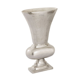 Atlas Brigitte Vase Set of 2 - Elegant Nickel Metal Urn Vases for Floral Arrangements & Home Decor AC11132-01S