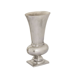 Atlas Brigitte Vase Set of 2 - Elegant Nickel Metal Urn Vases for Floral Arrangements & Home Decor AC11132-01S