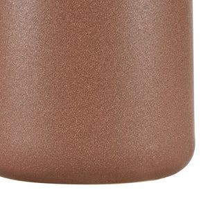 Atlas Brinson Vase - Artisanal Earthenware with Matte Terracotta & Glossy White for Charming Décor Tall AC11134-02