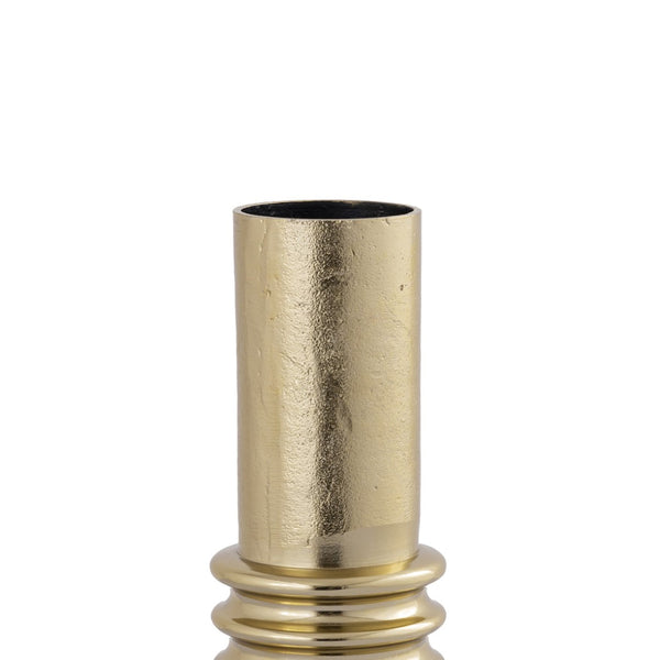 Atlas Bronson Vase - Sculptural Elegance in Aged-Brass Finish for Contemporary Home Decor and Floral Displays Small AC11137-01