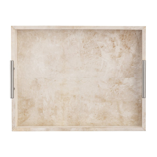 Atlas Burton Tray - Elegant Parchment Accent for Organized Living Rooms, Stylish Serving & Décor Solutions AC11143-01