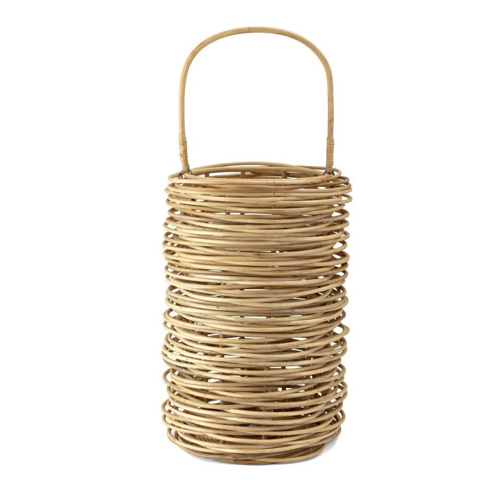 Atlas Cadiz Woven Lantern - Natural Fiber Design for Ambient Lighting and Decorative Storage Solutions Small AC11145-01