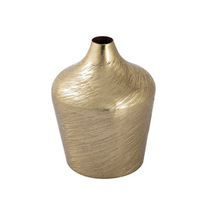 Atlas Caliza Vase - Elegant Metallic Decor with Sculptural Design for Stylish Home Accent Displays Small AC11146-01