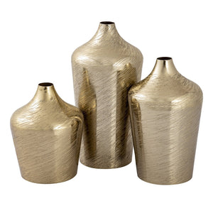 Atlas Caliza Vase - Elegant Metallic Decor with Sculptural Design for Stylish Home Accent Displays Small AC11146-01