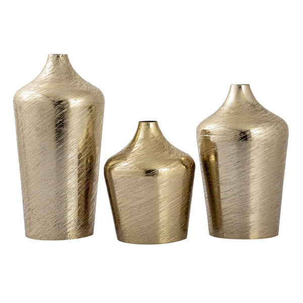 Atlas Caliza Vase - Elegant Metallic Decor with Sculptural Design for Stylish Home Accent Displays Medium AC11146-02