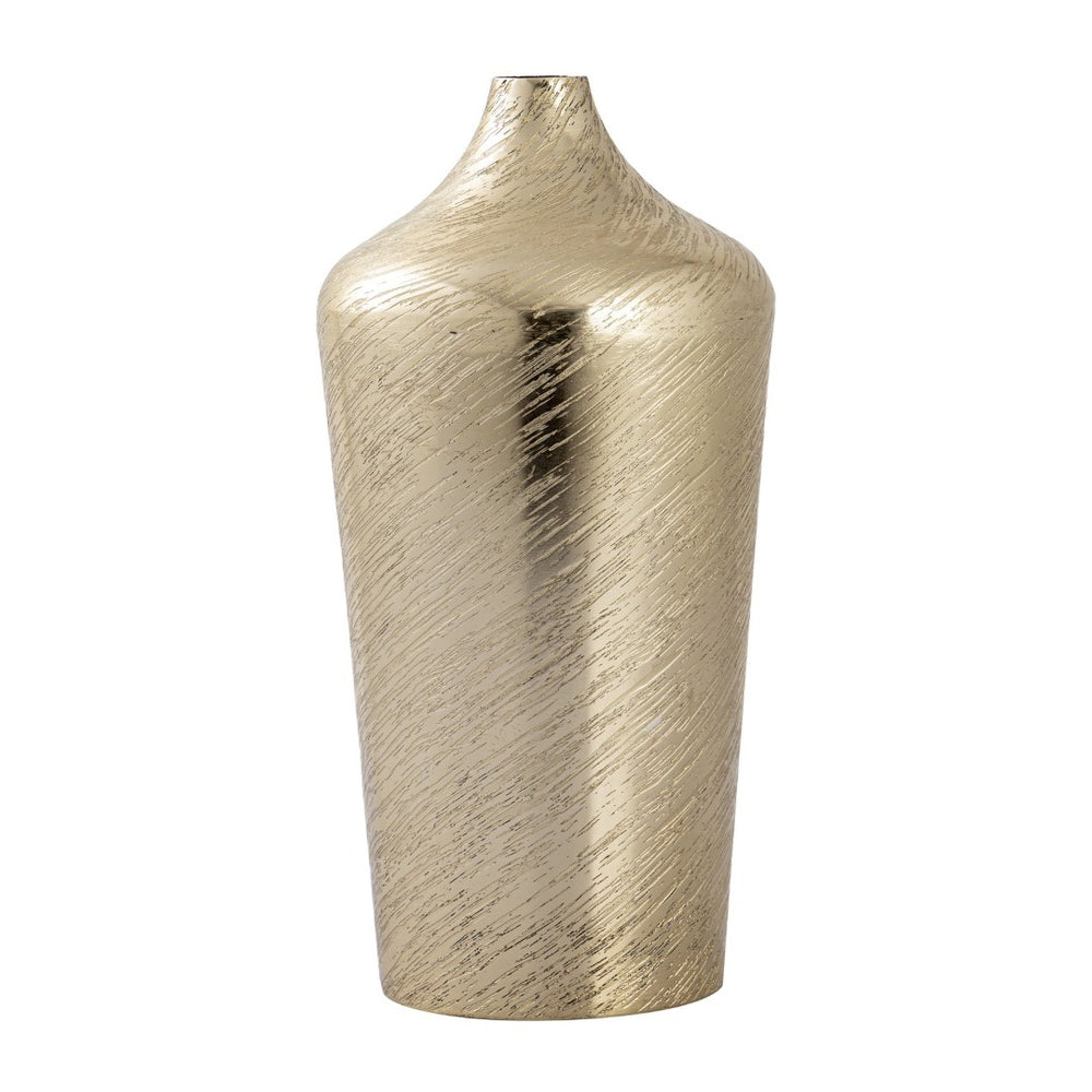 Atlas Caliza Vase - Elegant Metallic Decor with Sculptural Design for Stylish Home Accent Displays Large AC11146-03
