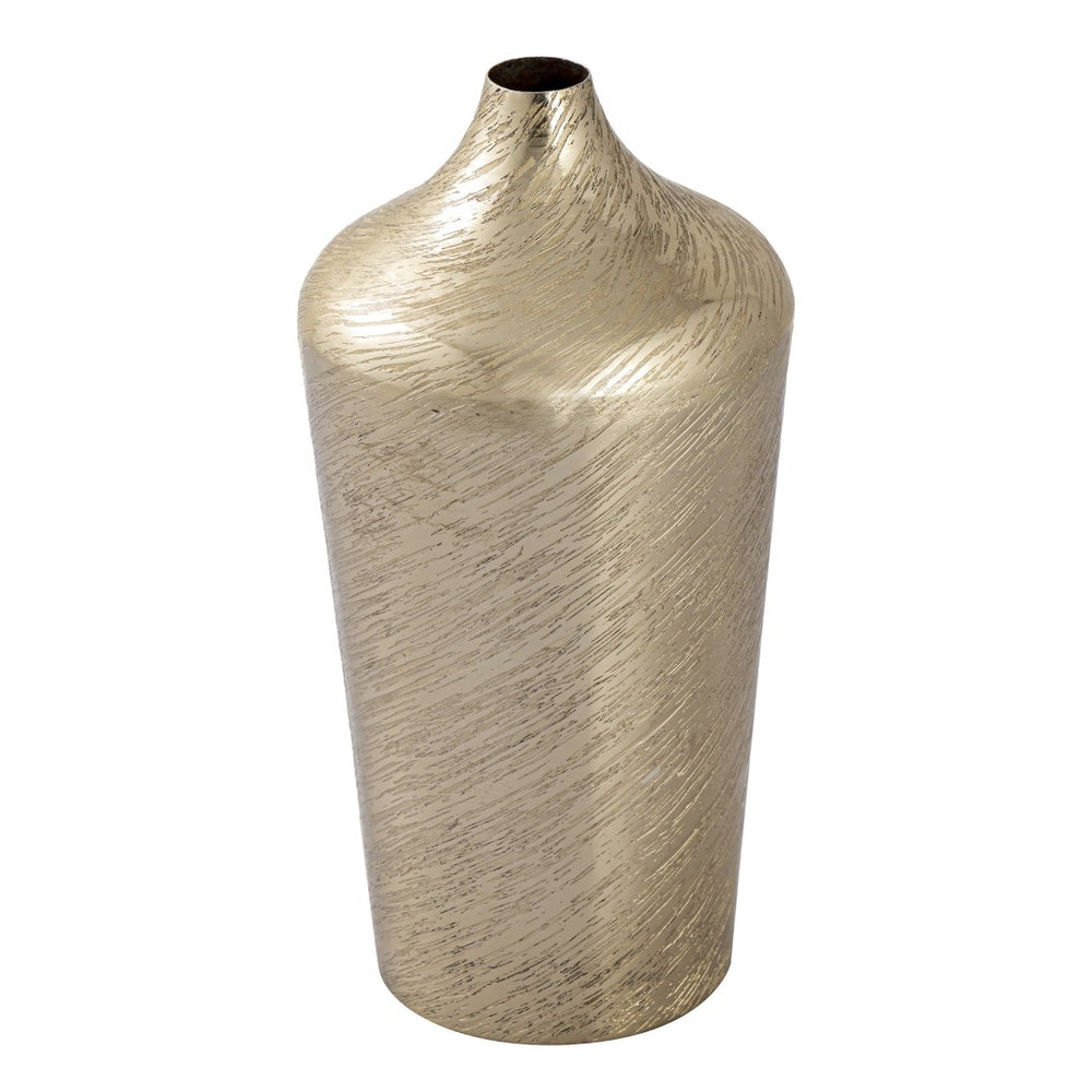 Atlas Caliza Vase - Elegant Metallic Decor with Sculptural Design for Stylish Home Accent Displays Large AC11146-03