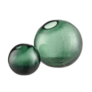 Atlas Calla Vase - Elegant Emerald Glass Accent for Modern Decor, Ideal for Buds and Floral Arrangements AC11147-01