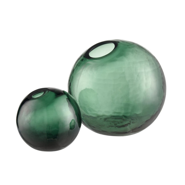 Atlas Calla Vase - Elegant Emerald Glass Accent for Modern Decor, Ideal for Buds and Floral Arrangements AC11147-01