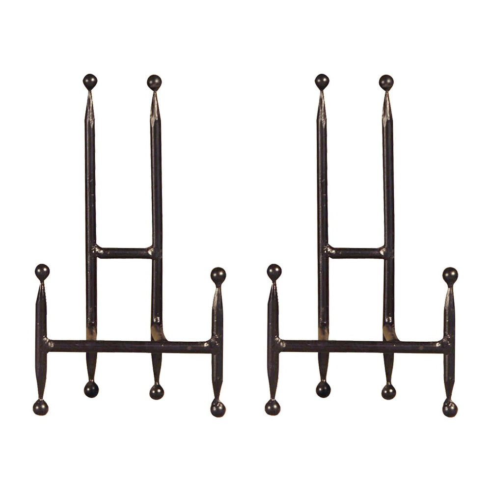 Atlas Camarena Easel Set of 2 - Elegant 11-Inch Metal Display Stands for Photos, Art, and Plates AC11150-01S