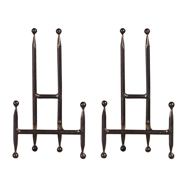 Atlas Camarena Easel Set of 2 - Elegant 11-Inch Metal Display Stands for Photos, Art, and Plates AC11150-01S