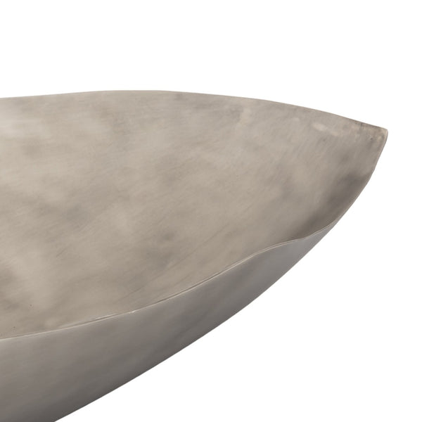 Atlas Campbell Bowl - Nature-Inspired Sculptural Centerpiece in Antique Nickel for Elegant Decor Accents AC11154-02