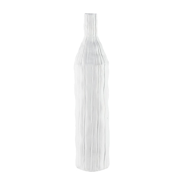 Atlas Carter Vase - Elegant Earthenware Decor for Modern Interiors, Perfect for Single-Stem Displays Striped Black AC11161-01