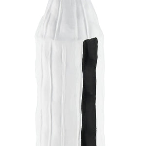 Atlas Carter Vase - Elegant Earthenware Decor for Modern Interiors, Perfect for Single-Stem Displays Striped Black AC11161-01