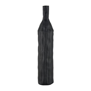 Atlas Carter Vase - Elegant Earthenware Decor for Modern Interiors, Perfect for Single-Stem Displays Black AC11161-02