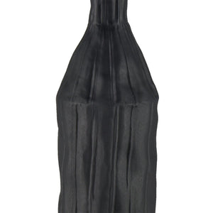 Atlas Carter Vase - Elegant Earthenware Decor for Modern Interiors, Perfect for Single-Stem Displays Black AC11161-02