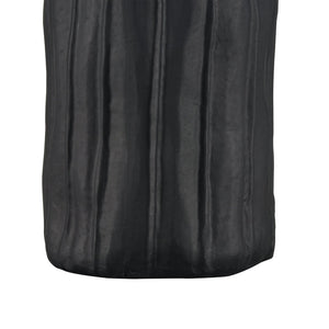 Atlas Carter Vase - Elegant Earthenware Decor for Modern Interiors, Perfect for Single-Stem Displays Black AC11161-02
