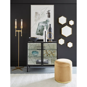 Atlas Carter Vase - Elegant Earthenware Decor for Modern Interiors, Perfect for Single-Stem Displays Black AC11161-02