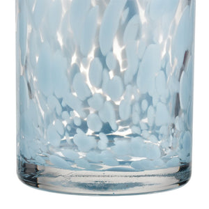 Atlas Casta Vase - Elegant Light Glass Accent with Textured Finish for Timeless Home Decor Display Blue AC11163-01