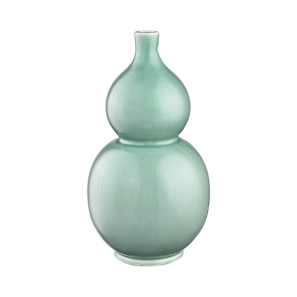 Atlas Celia Vase - Sculptural Seafoam Green Decorative Piece for Modern Tabletops and Coastal Decor AC11166-01