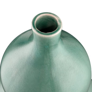 Atlas Celia Vase - Sculptural Seafoam Green Decorative Piece for Modern Tabletops and Coastal Decor AC11166-01