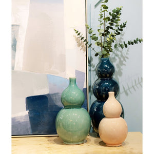 Atlas Celia Vase - Sculptural Seafoam Green Decorative Piece for Modern Tabletops and Coastal Decor AC11166-01