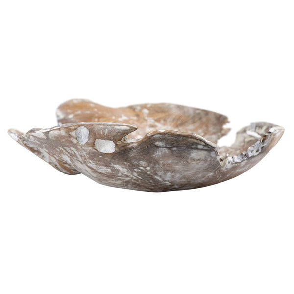 Atlas Charbin Bowl - Hand-Finished Teak Centerpiece with Wabi-Sabi Aesthetics for Stylish Interiors AC11170-01