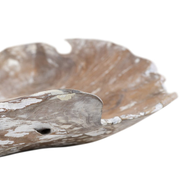 Atlas Charbin Bowl - Hand-Finished Teak Centerpiece with Wabi-Sabi Aesthetics for Stylish Interiors AC11170-01