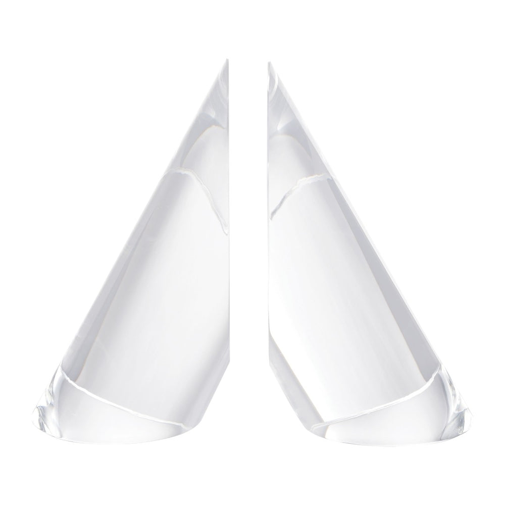 Atlas Chilling Crystal Bookends Set – Elegant, Minimalist Design for Modern Home Décor & Book Support AC11175-01S