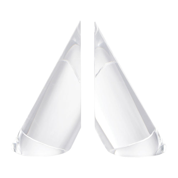 Atlas Chilling Crystal Bookends Set – Elegant, Minimalist Design for Modern Home Décor & Book Support AC11175-01S
