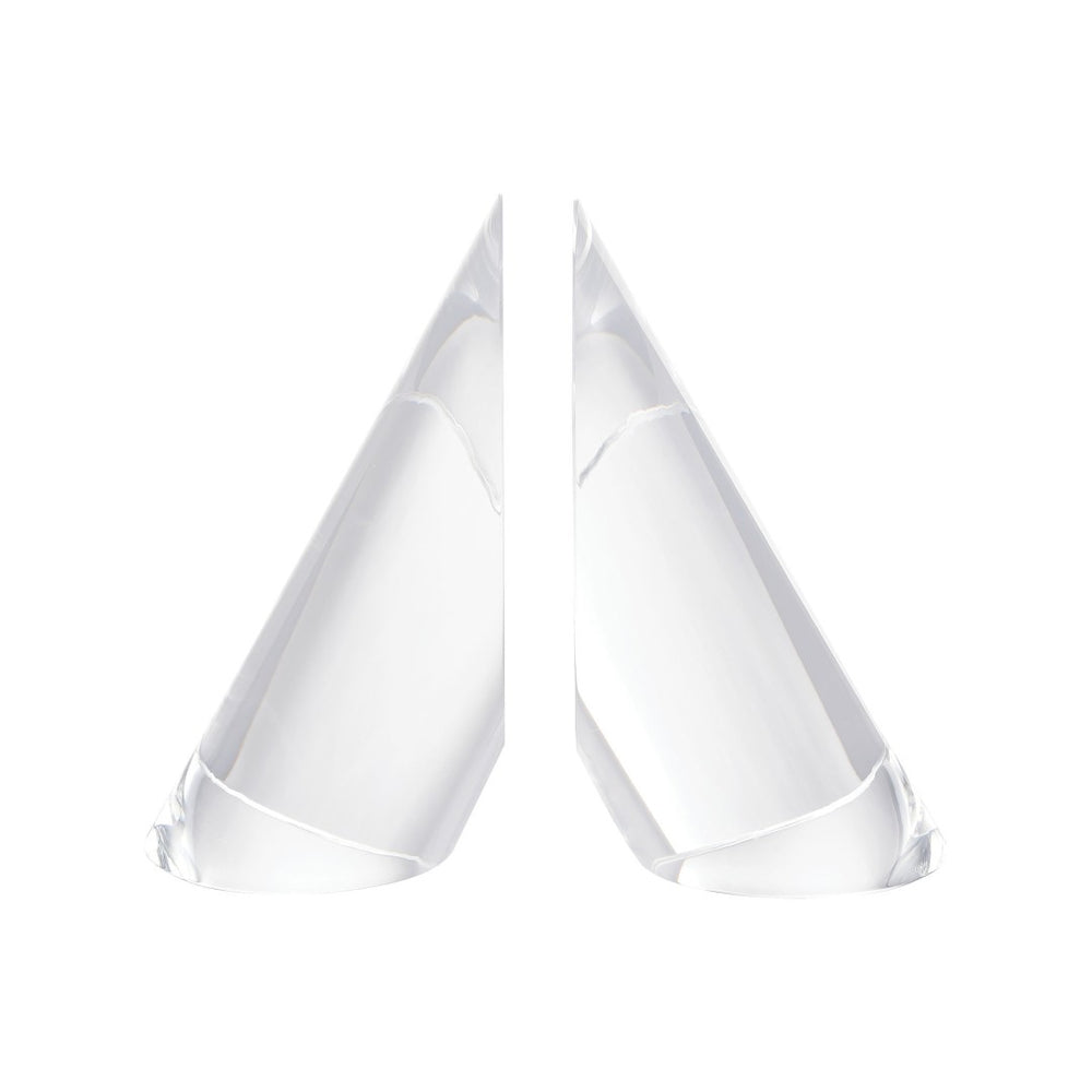 Atlas Chilling Crystal Bookends Set – Elegant, Minimalist Design for Modern Home Décor & Book Support AC11175-01S