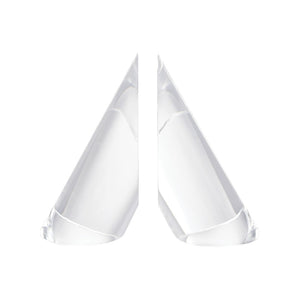 Atlas Chilling Crystal Bookends Set – Elegant, Minimalist Design for Modern Home Décor & Book Support AC11175-01S