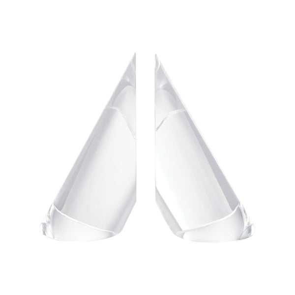 Atlas Chilling Crystal Bookends Set – Elegant, Minimalist Design for Modern Home Décor & Book Support AC11175-01S