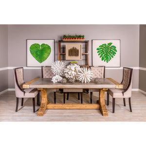 Atlas Chinook Sculptural Wooden Orb - Hand-Painted Driftwood Accent for Coastal and Modern Decor AC11176-01