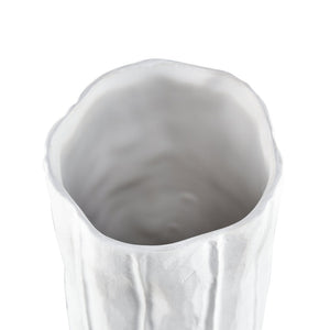 Atlas Clark Vase - Elegant Tall Earthenware Statement Piece for Modern Home Decor and Stylish Displays White AC11182-01