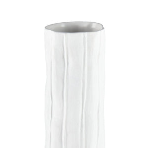 Atlas Clark Vase - Elegant Tall Earthenware Statement Piece for Modern Home Decor and Stylish Displays White AC11182-01