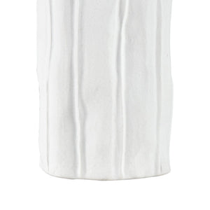 Atlas Clark Vase - Elegant Tall Earthenware Statement Piece for Modern Home Decor and Stylish Displays White AC11182-01