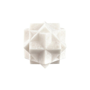 Atlas Cline Alabaster Orb - Compact Sculptural Accent for Modern Interiors & Decorative Displays 4.25" AC11184-01