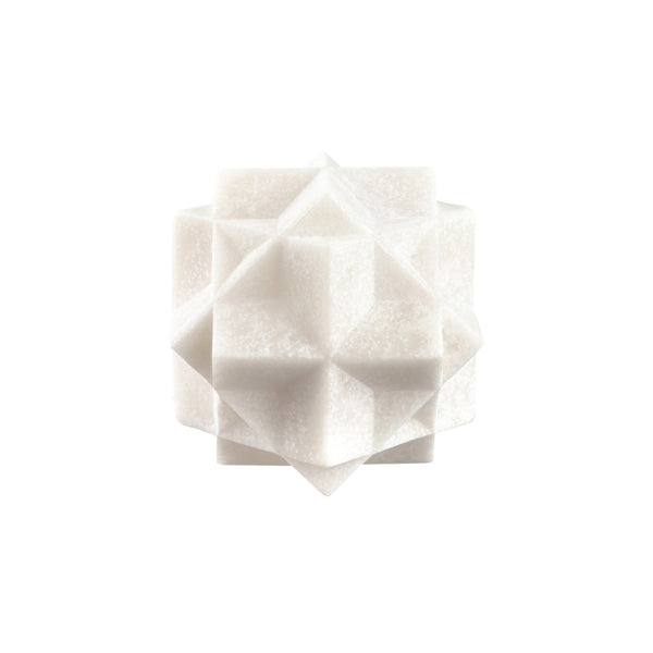 Atlas Cline Alabaster Orb - Compact Sculptural Accent for Modern Interiors & Decorative Displays 4.25" AC11184-01