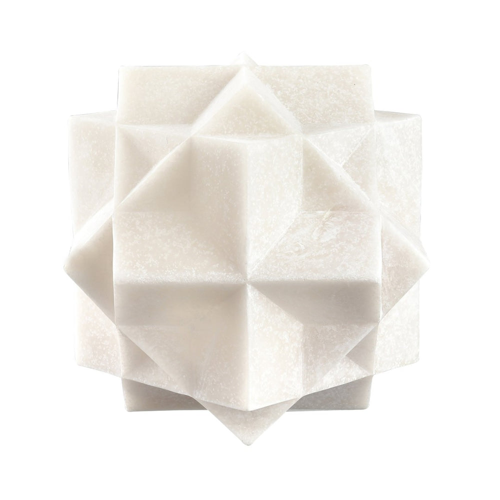 Atlas Cline Large Decorative Object - Sculptural Alabaster Accent for Modern Minimalist Home Decor AC11184-02