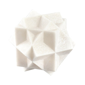 Atlas Cline Large Decorative Object - Sculptural Alabaster Accent for Modern Minimalist Home Decor AC11184-02